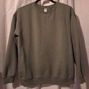 Just Be - Sage Green Crewneck Sweater